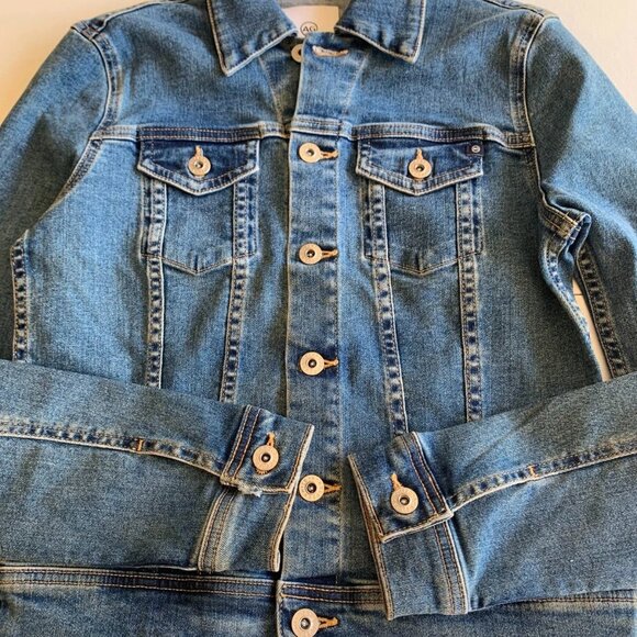 AG Adriano Goldschmied Women’s Denim Jean Jacket Prosperity Wash Size Small S - Picture 6 of 9
